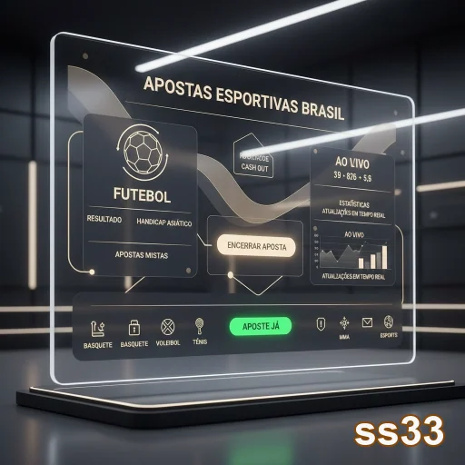 Tela de apostas ao vivo no ss33 destacando esportes variados.