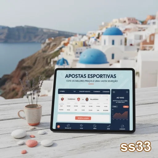 Tela de apostas esportivas no site ss33 com diversas opções.