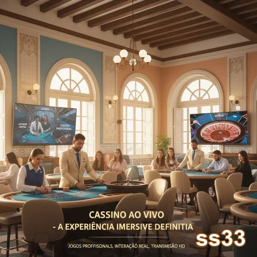 Jogadores em cassino ao vivo na ss33 com mesas interativas.