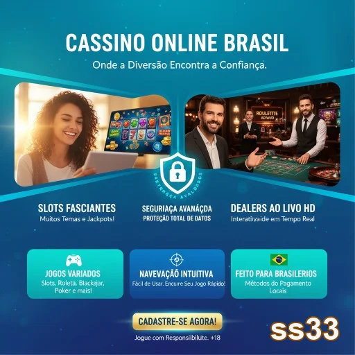 Jogadora interagindo com slots do cassino online ss33.
