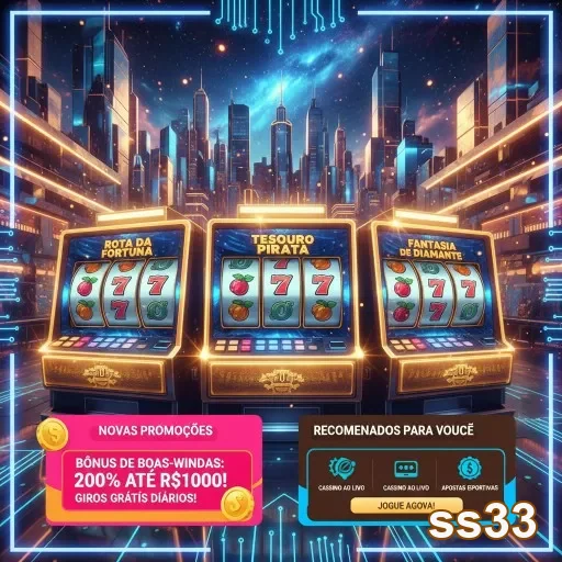 Máquinas de slots da ss33 com temas variados e promoções.