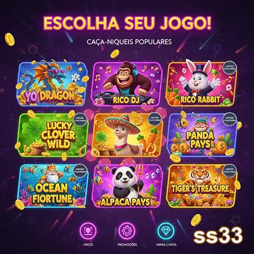 Seleção de jogos de caça-níqueis populares no ss33.