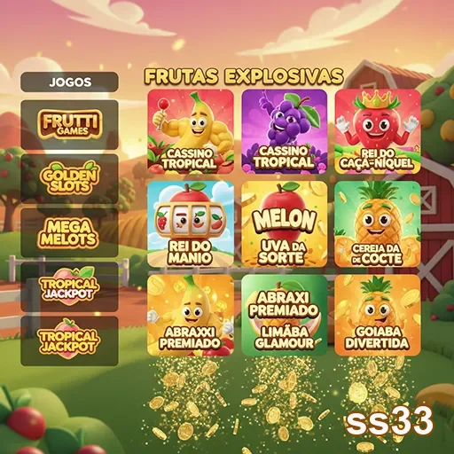 Interface de slot games no ss33, com opções VIP visíveis.