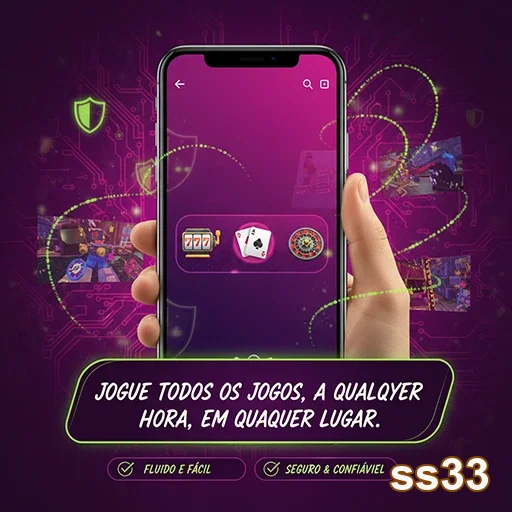 Usuário acessando jogos no celular na ss33.