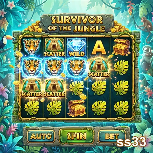 Tela do jogo Survivor of the Jungle no site ss33